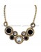 Vintage Rhinestone Gold Plated Necklace